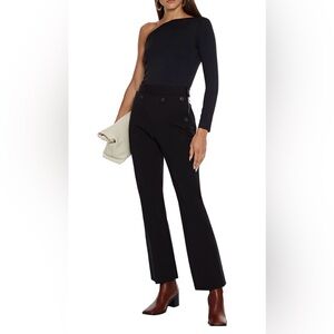 Helmet Lang Black One-Shoulder Long Sleeve Top XS/S NWT